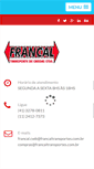 Mobile Screenshot of francaltransportes.com.br